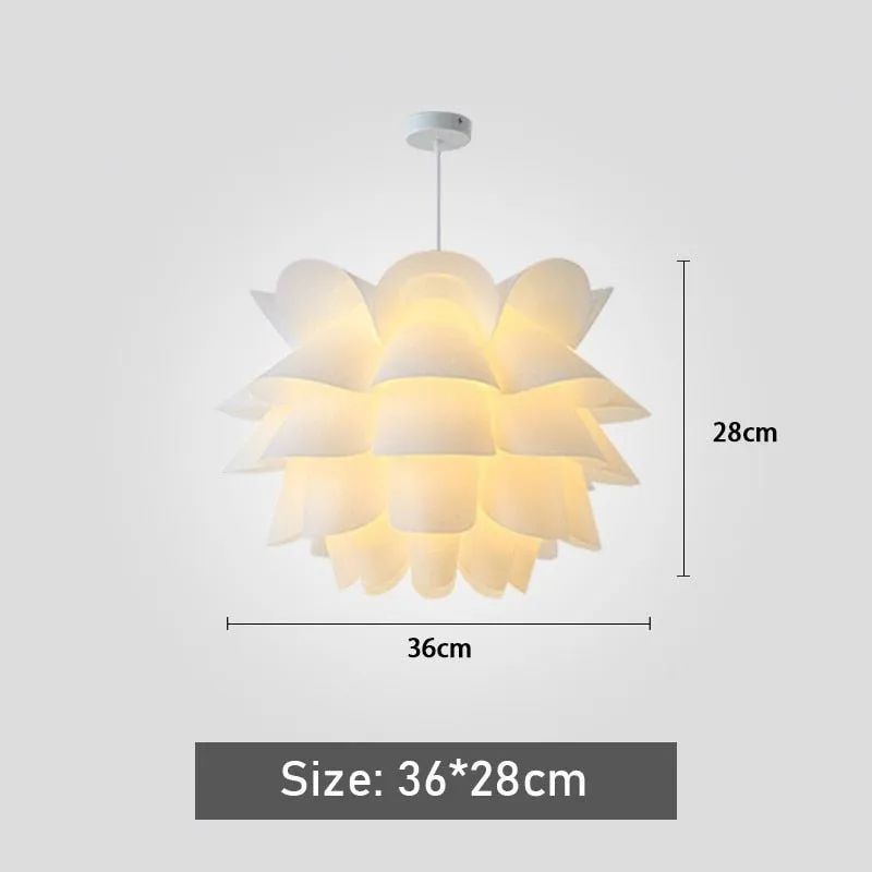 Lotus Chandelier Pendant - Modern DIY Puzzle Lights