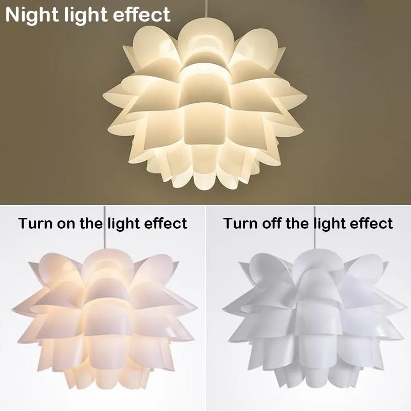 Lotus Chandelier Pendant - Modern DIY Puzzle Lights