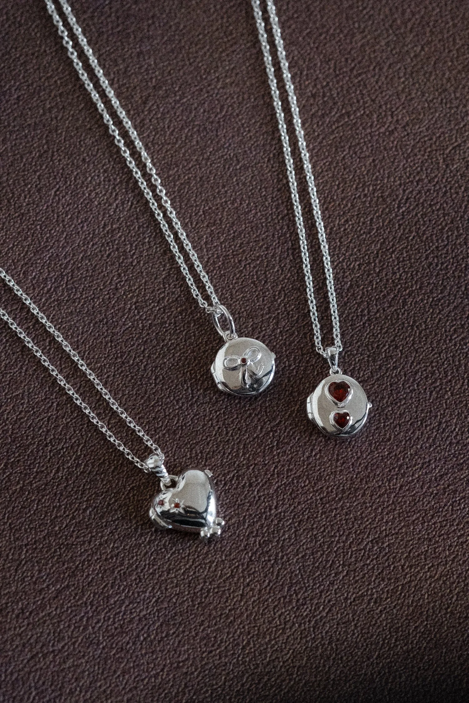 Love Heart Engravable Locket Necklace - Sterling Silver