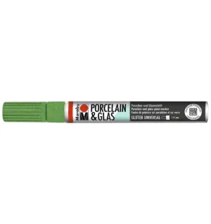Marabu Porcelain & Glas Painter, 563 Glitter-Peridot, 1 - 2 Mm