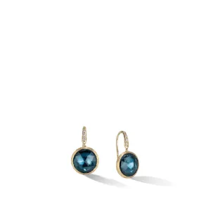 Marco Bicego Jaipur Color Collection 18K Yellow Gold and Diamond Small Drop Earrings