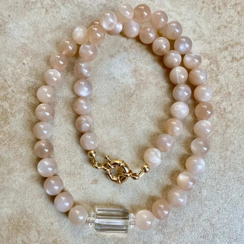 Moonstone Necklace - Crystal