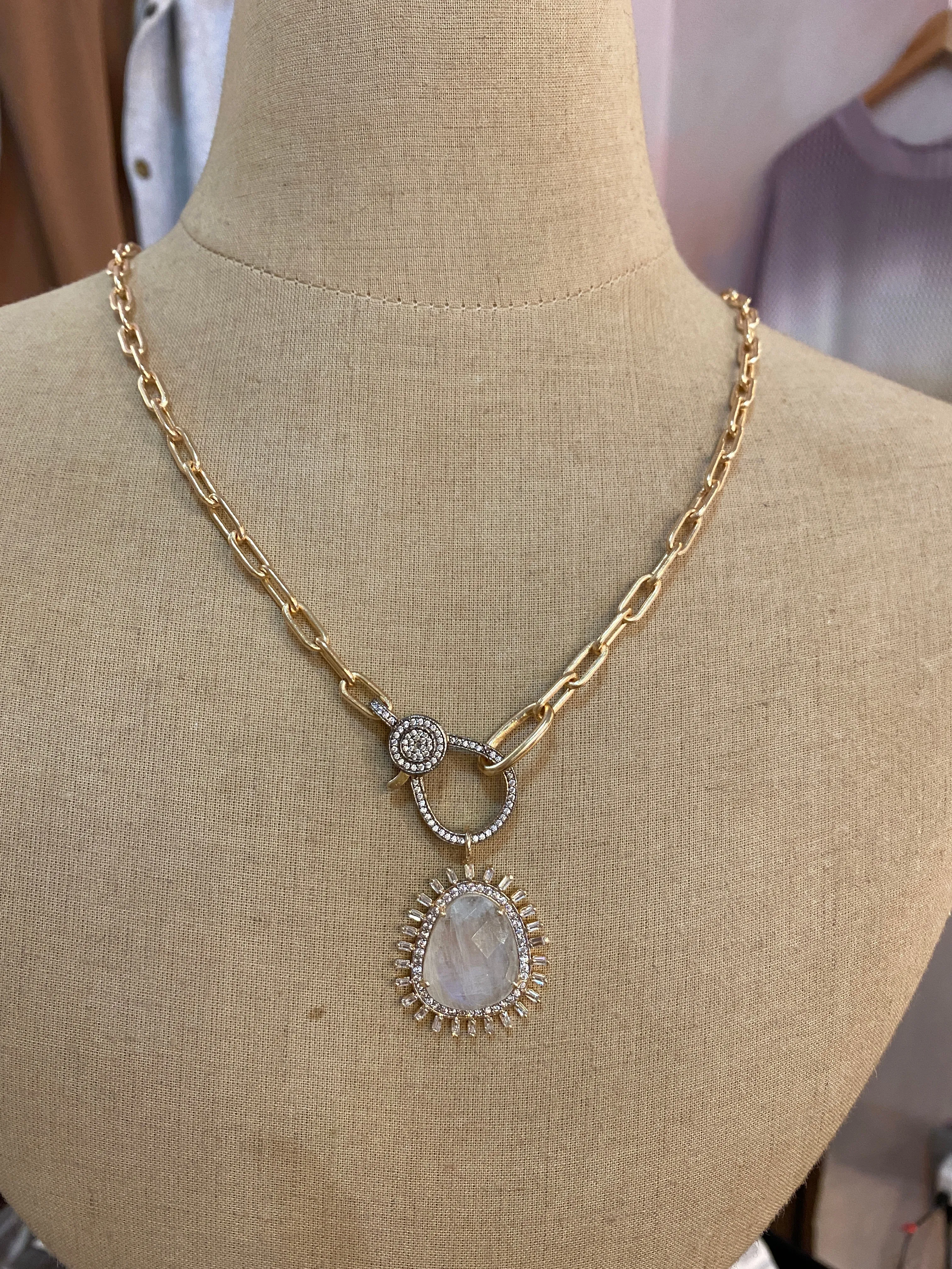 Moonstone Sunray Necklace
