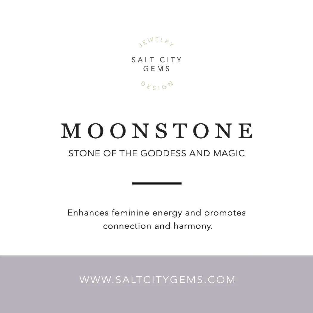 Moonstone Teardrop Necklace