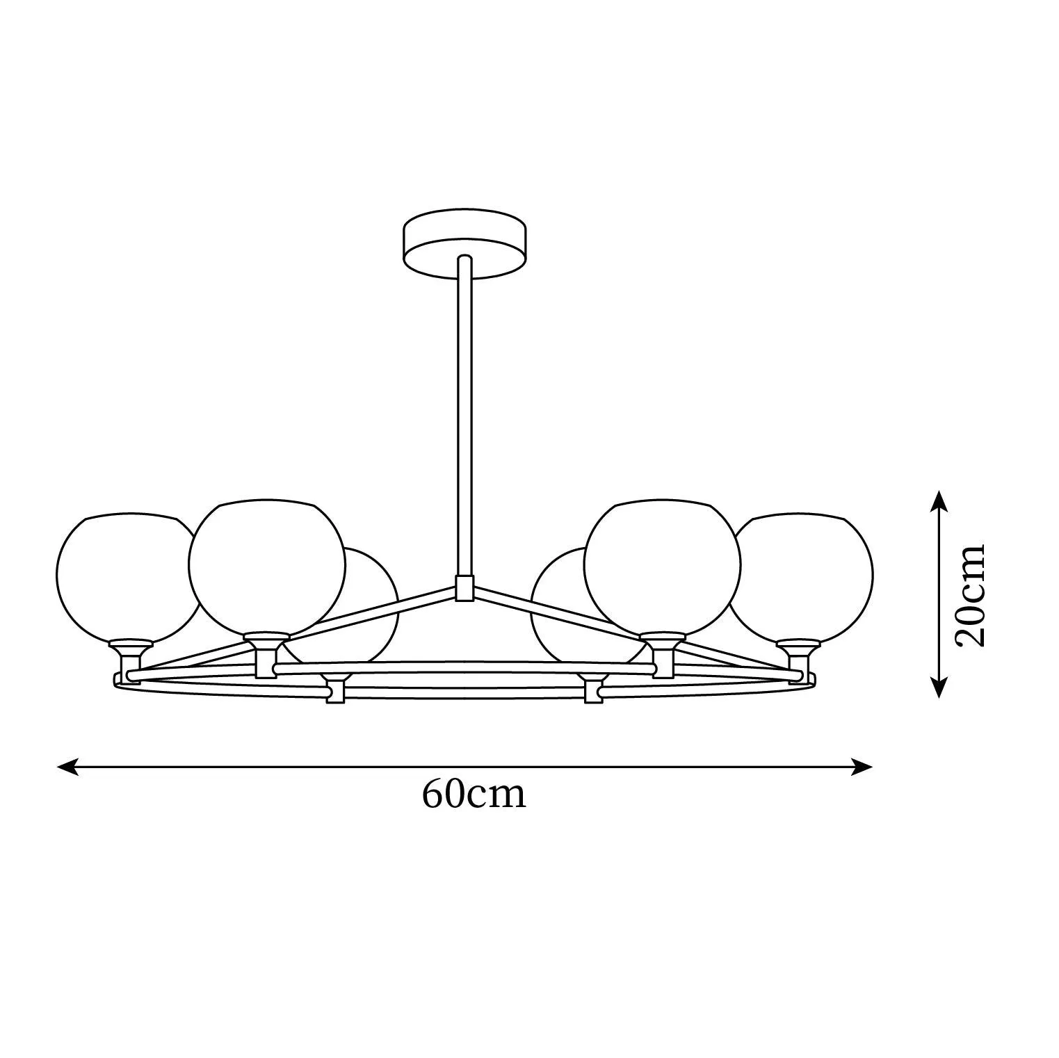 Moricio Brass Chandelier