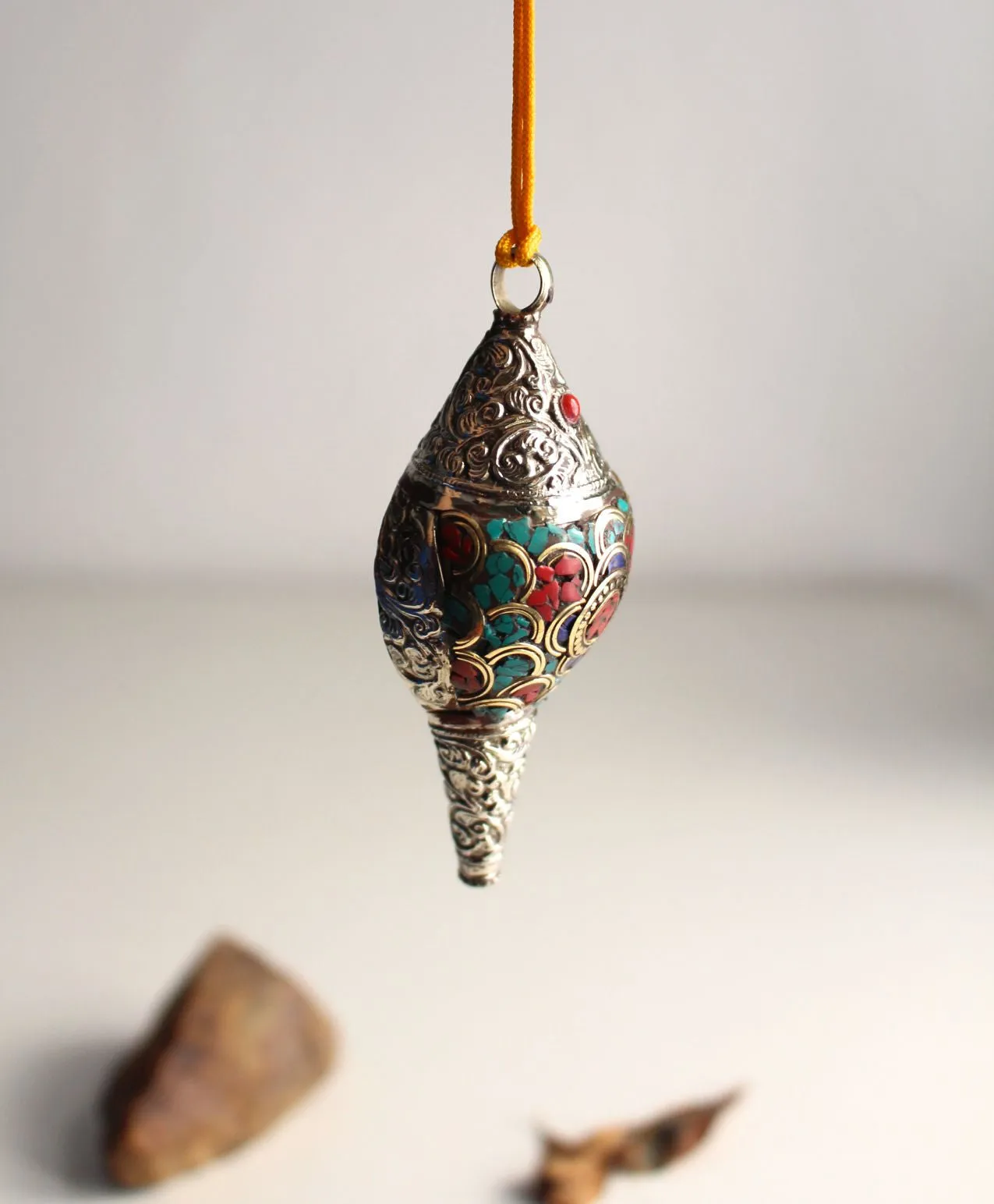Mosaic Assorted Conch Locket Pendant