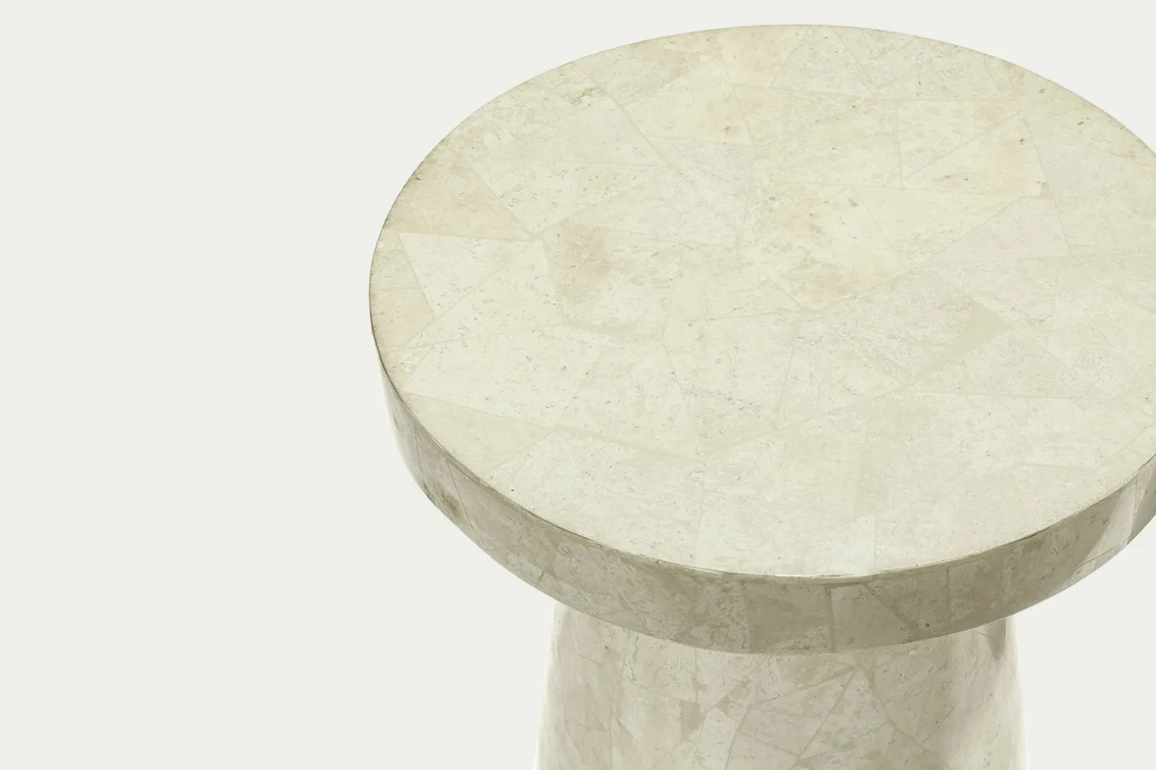 Naples Short Stone Side Table