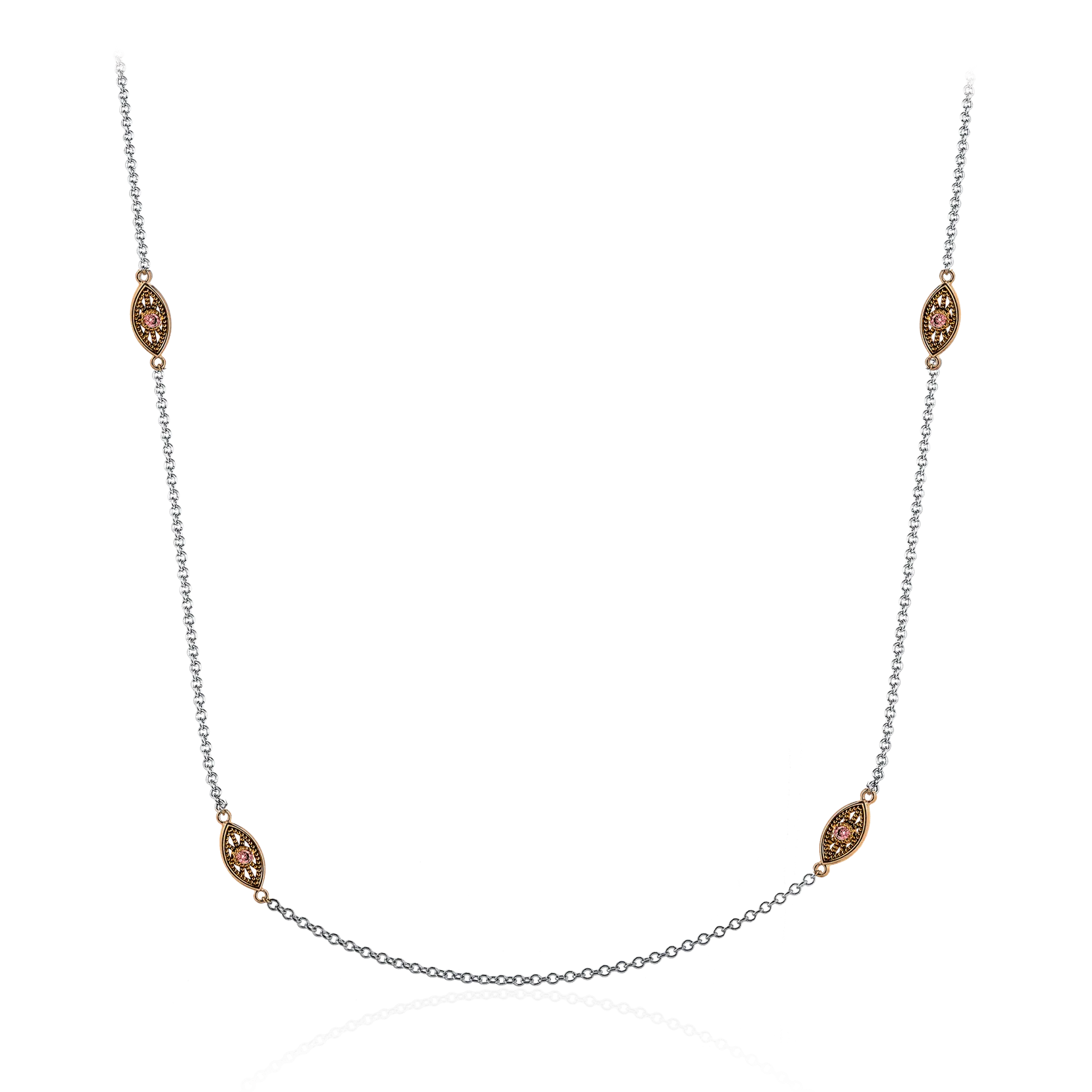 Necklace in 18k Gold with Diamonds