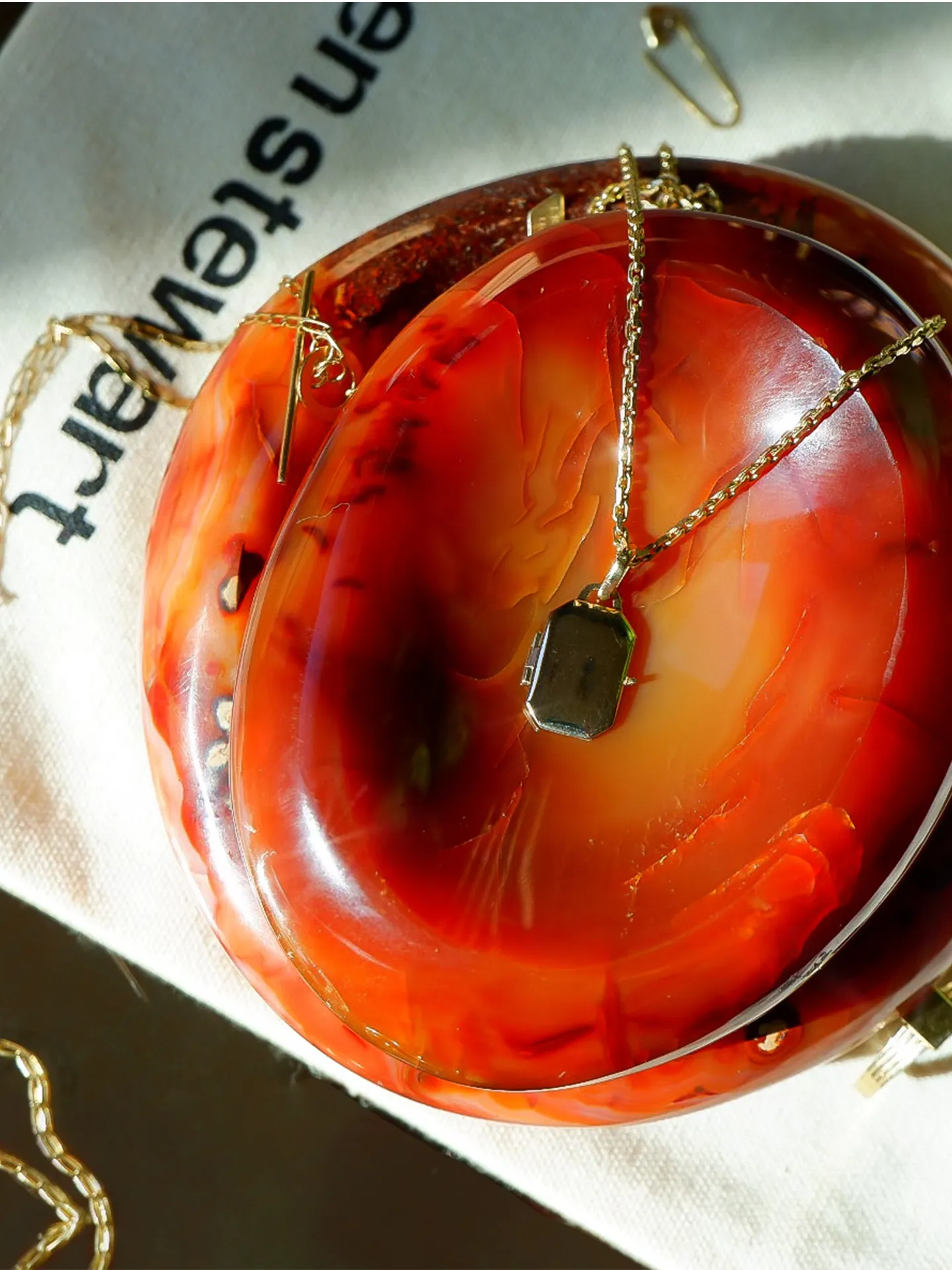 Octagonal Locket Pendant x okay______fine