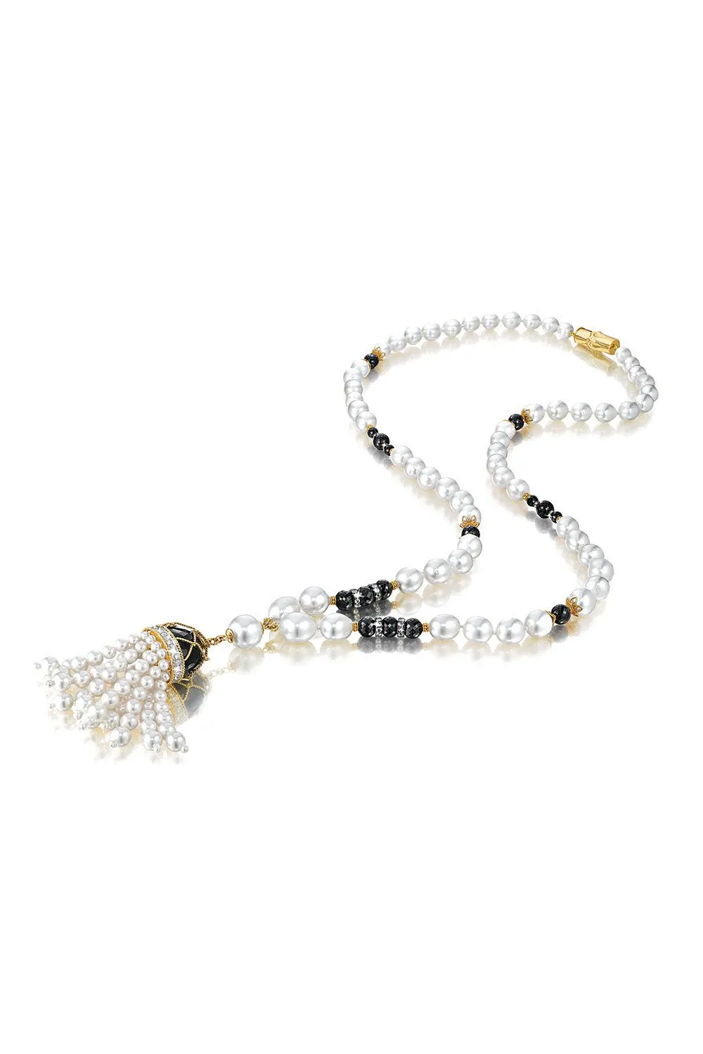 Pearl Diamond Spinel Necklace