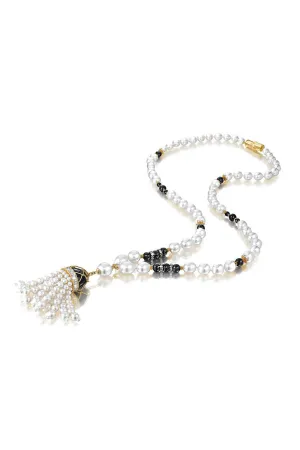 Pearl Diamond Spinel Necklace