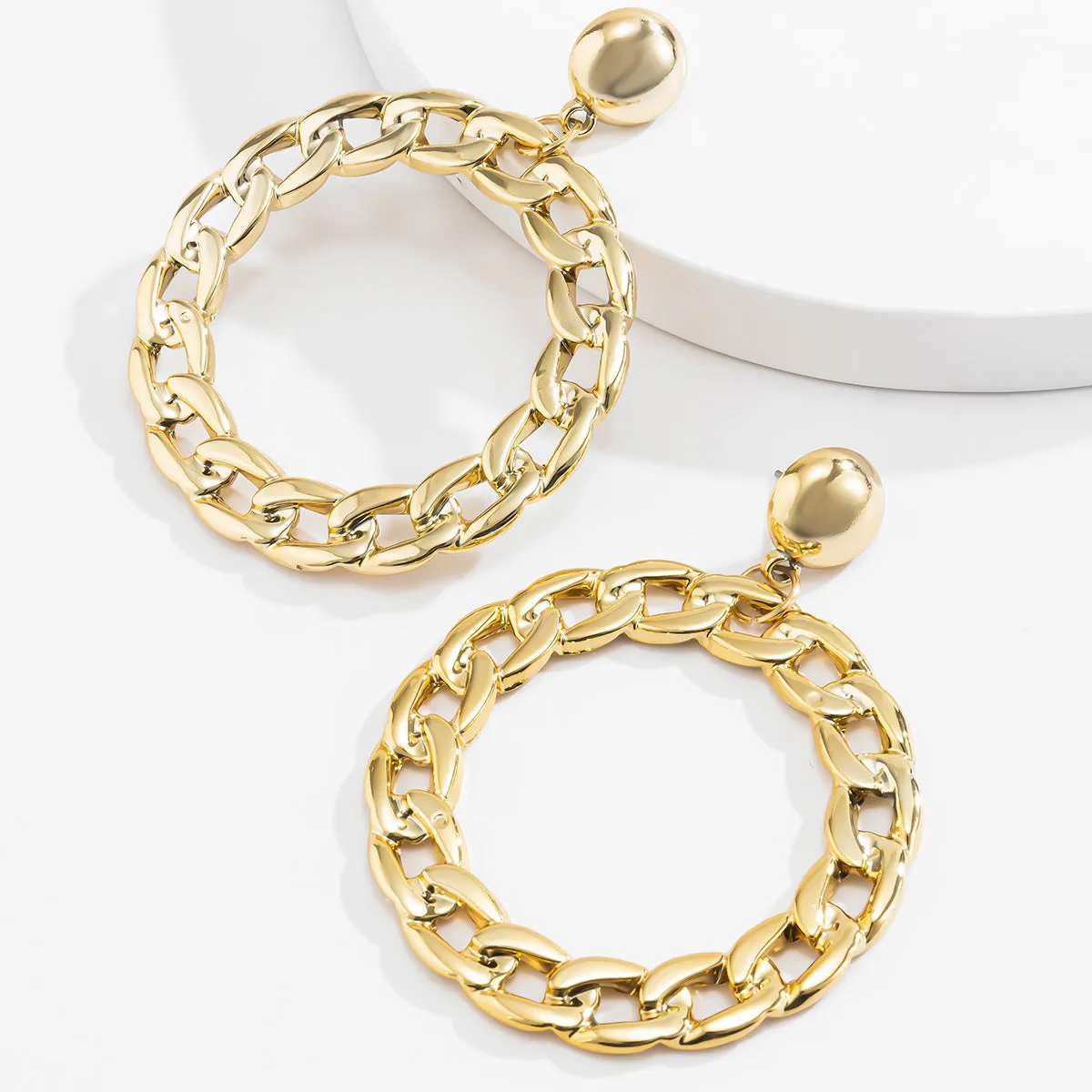 Personality Fashion Hollow Ring Earrings Women