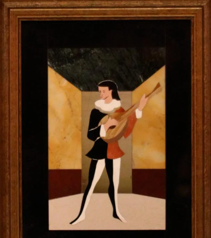 Pietra Dura Inlaid Mandolin