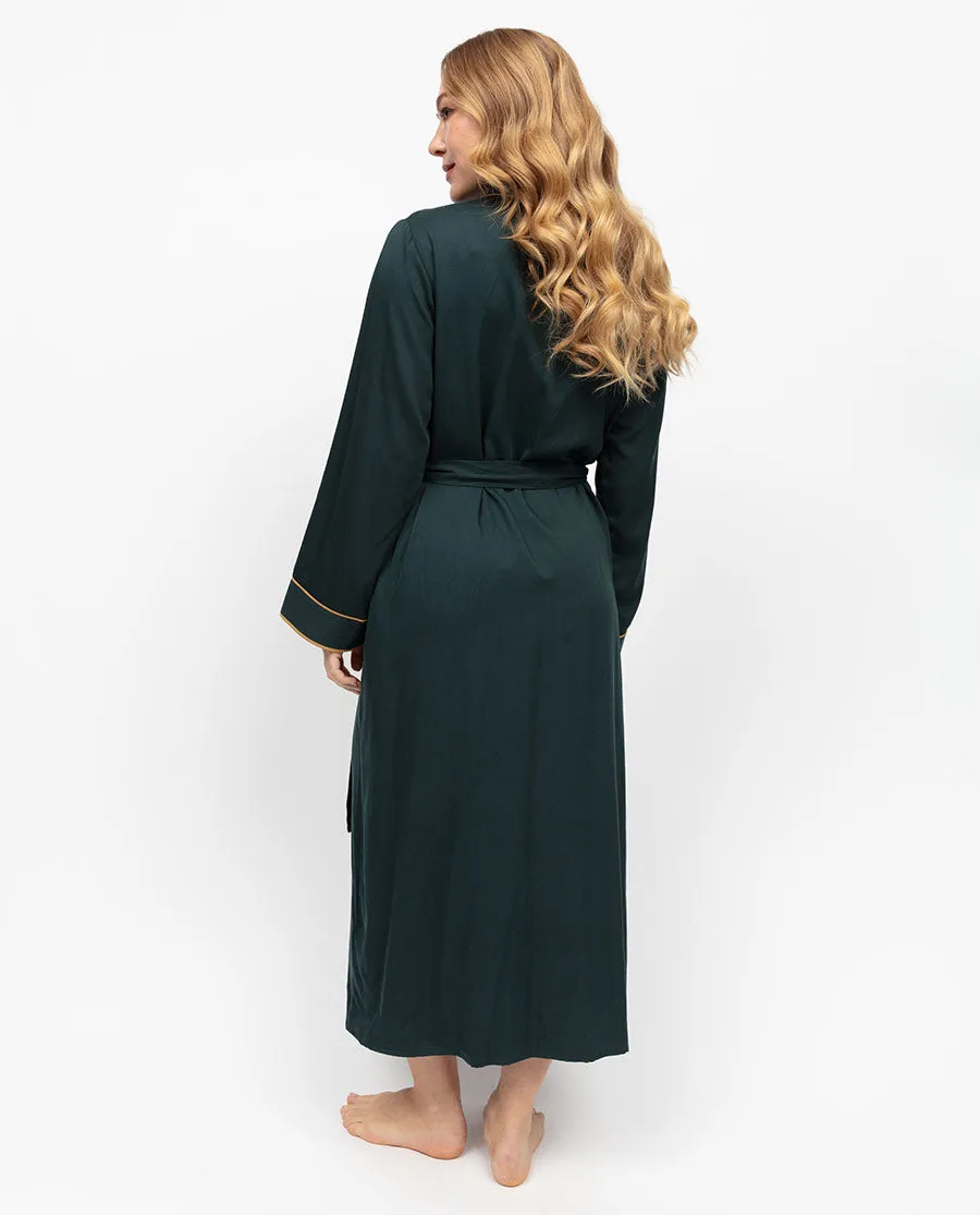 Pimlico Emerald green Long Dressing Gown
