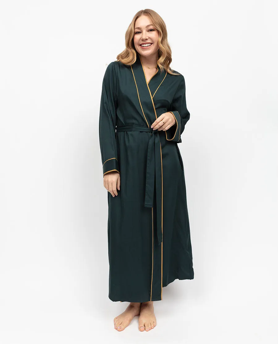 Pimlico Emerald green Long Dressing Gown
