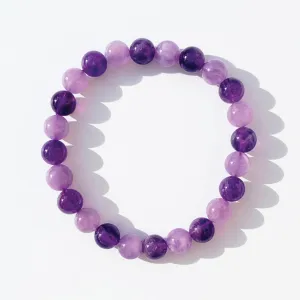 Pink and Purple Amethyst Bracelet