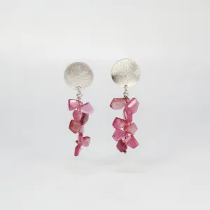 Pink Sapphire Earrings by Rina Young