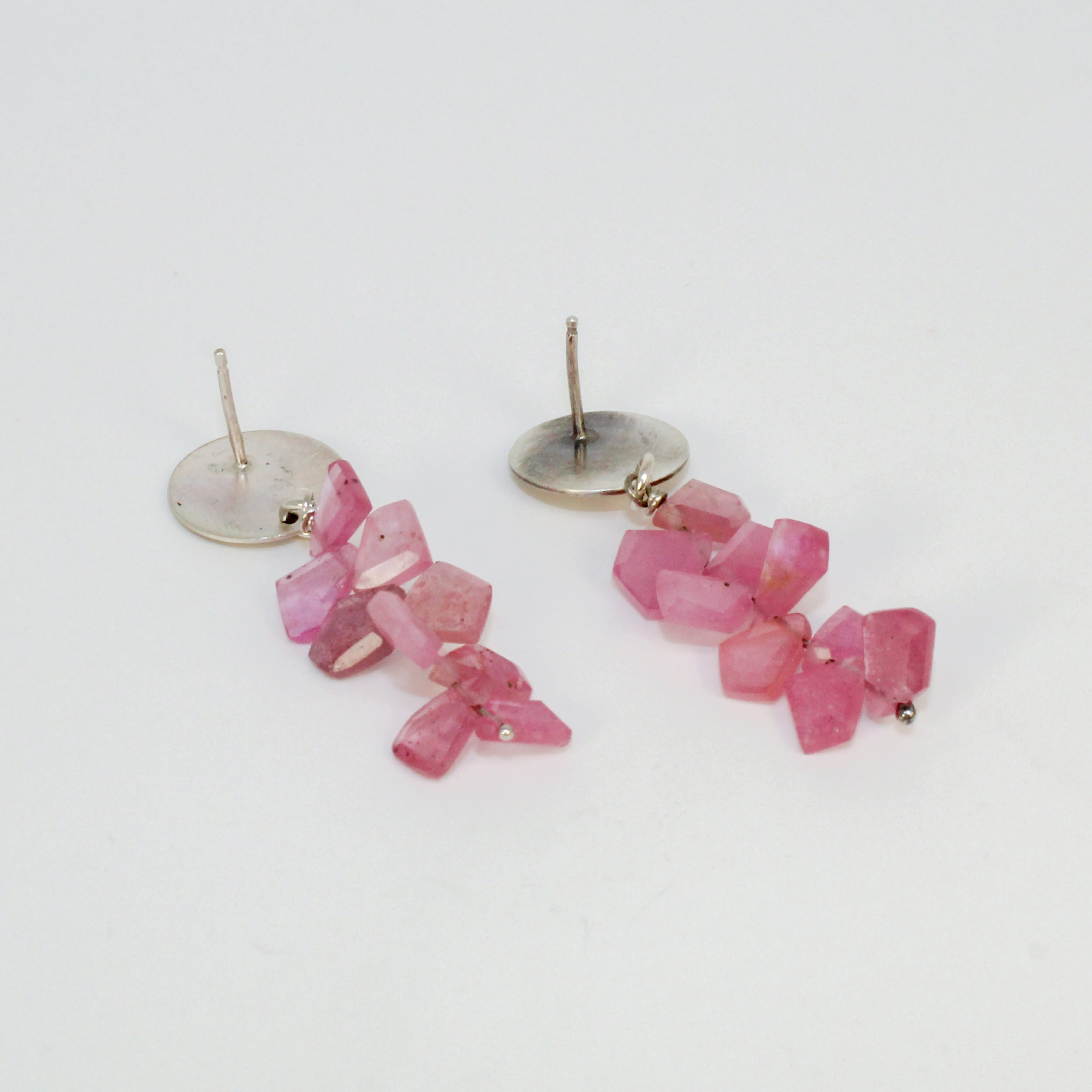Pink Sapphire Earrings by Rina Young
