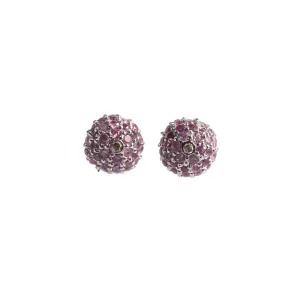 Pink Sapphire Studs