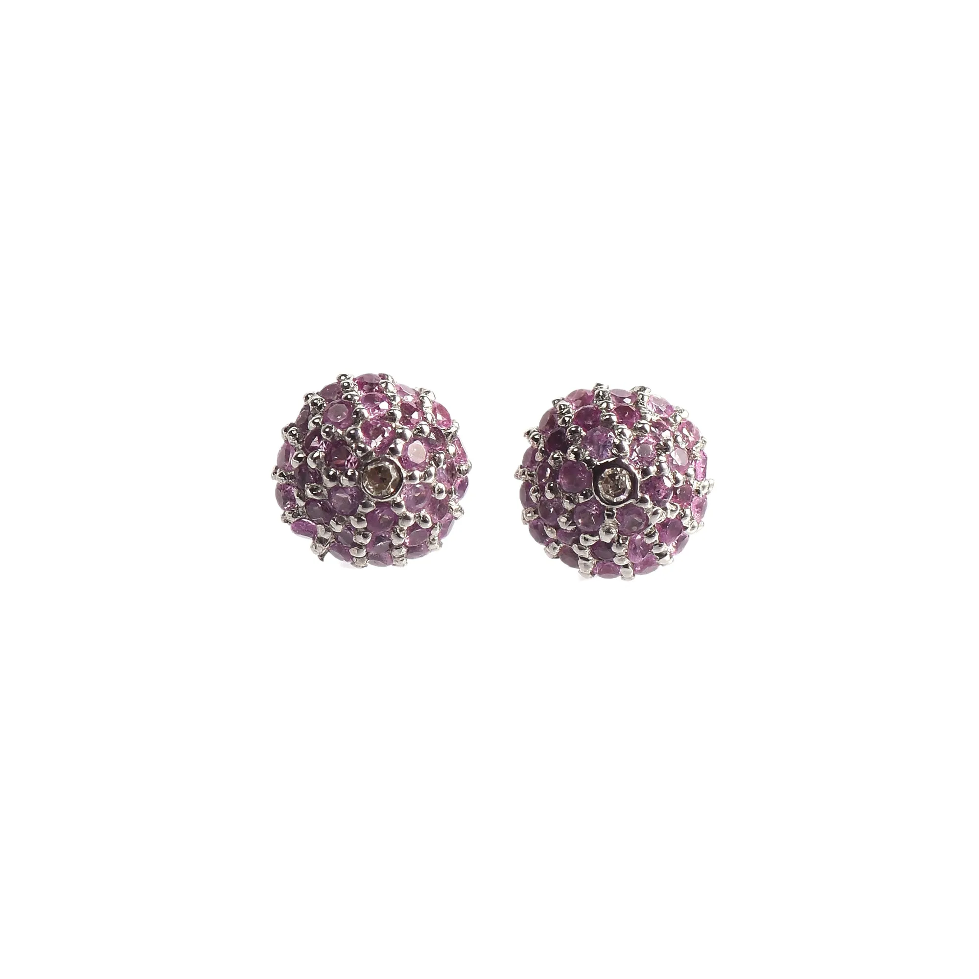 Pink Sapphire Studs