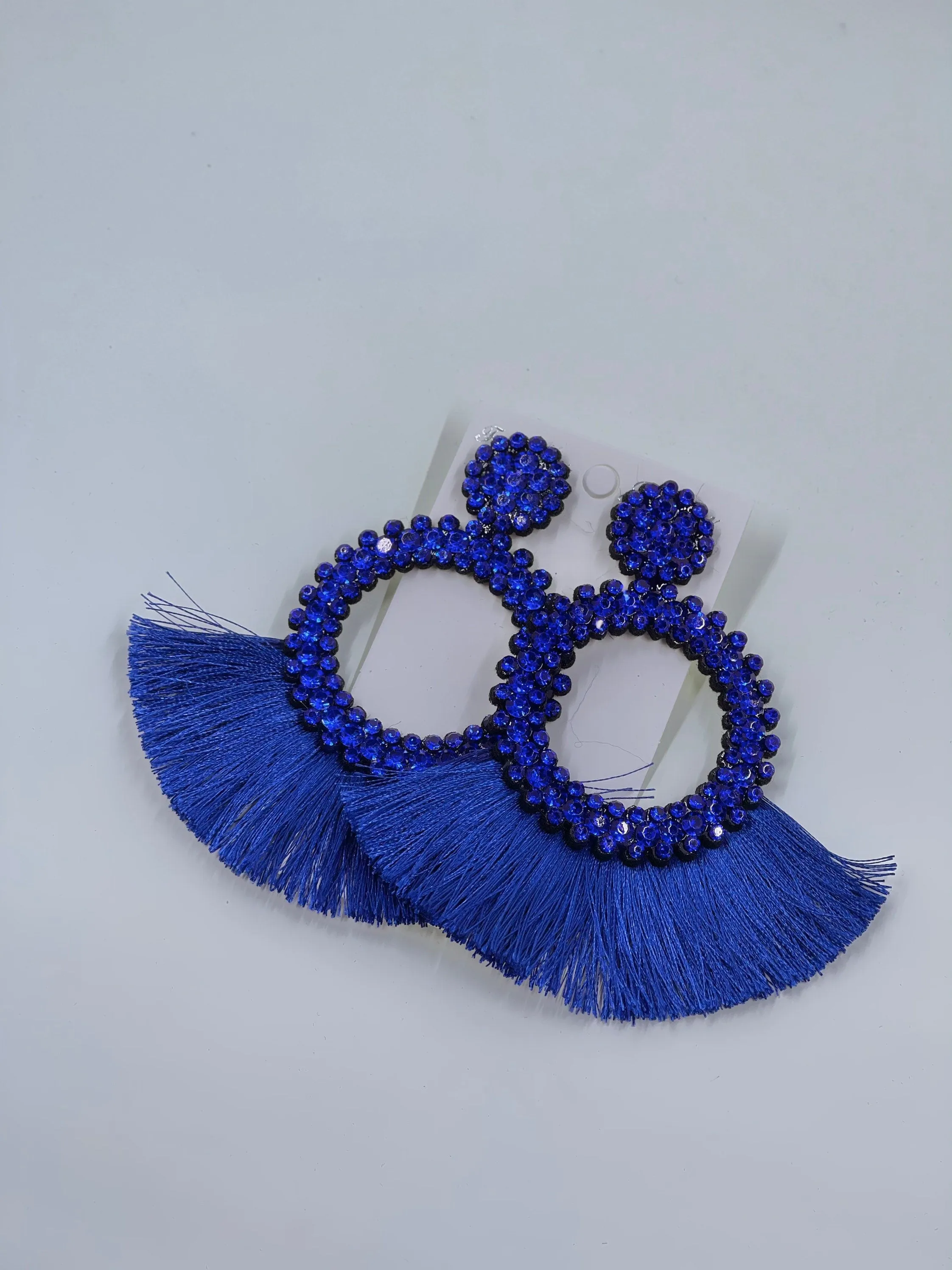 Rhinestone Fringe Earrings