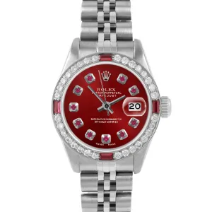 Rolex Datejust 26mm | 6917-SS-RED-RBY-AM-4RBY-JBL