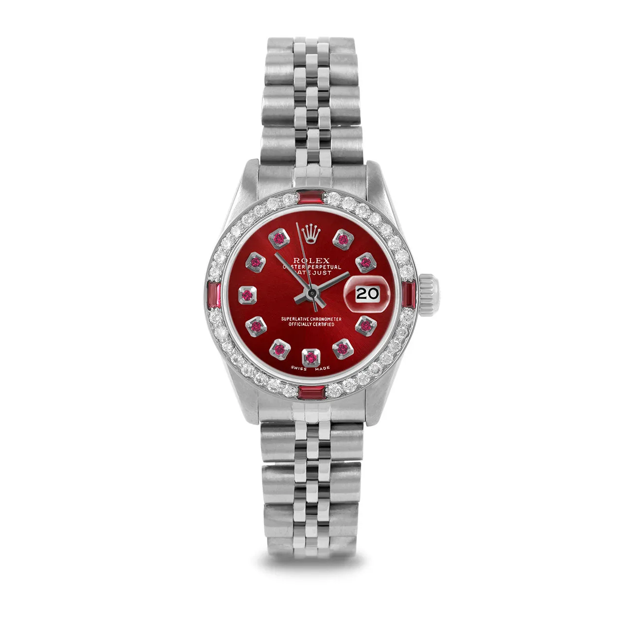 Rolex Datejust 26mm | 6917-SS-RED-RBY-AM-4RBY-JBL