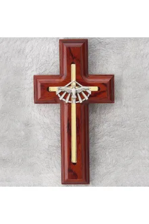Rosewood wall Cross 5" - HX40420