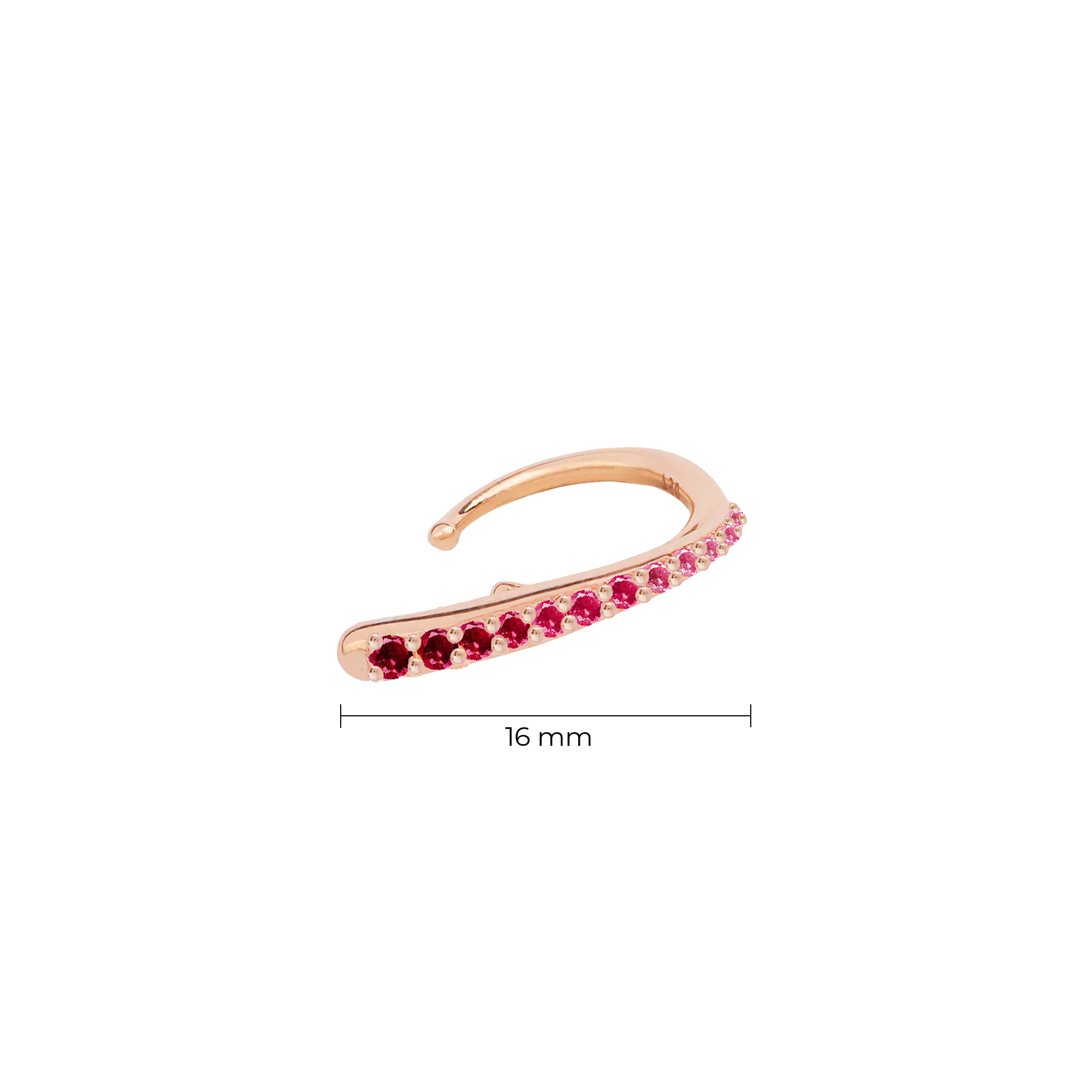 Ruby Ocean Tide Ear Jewel