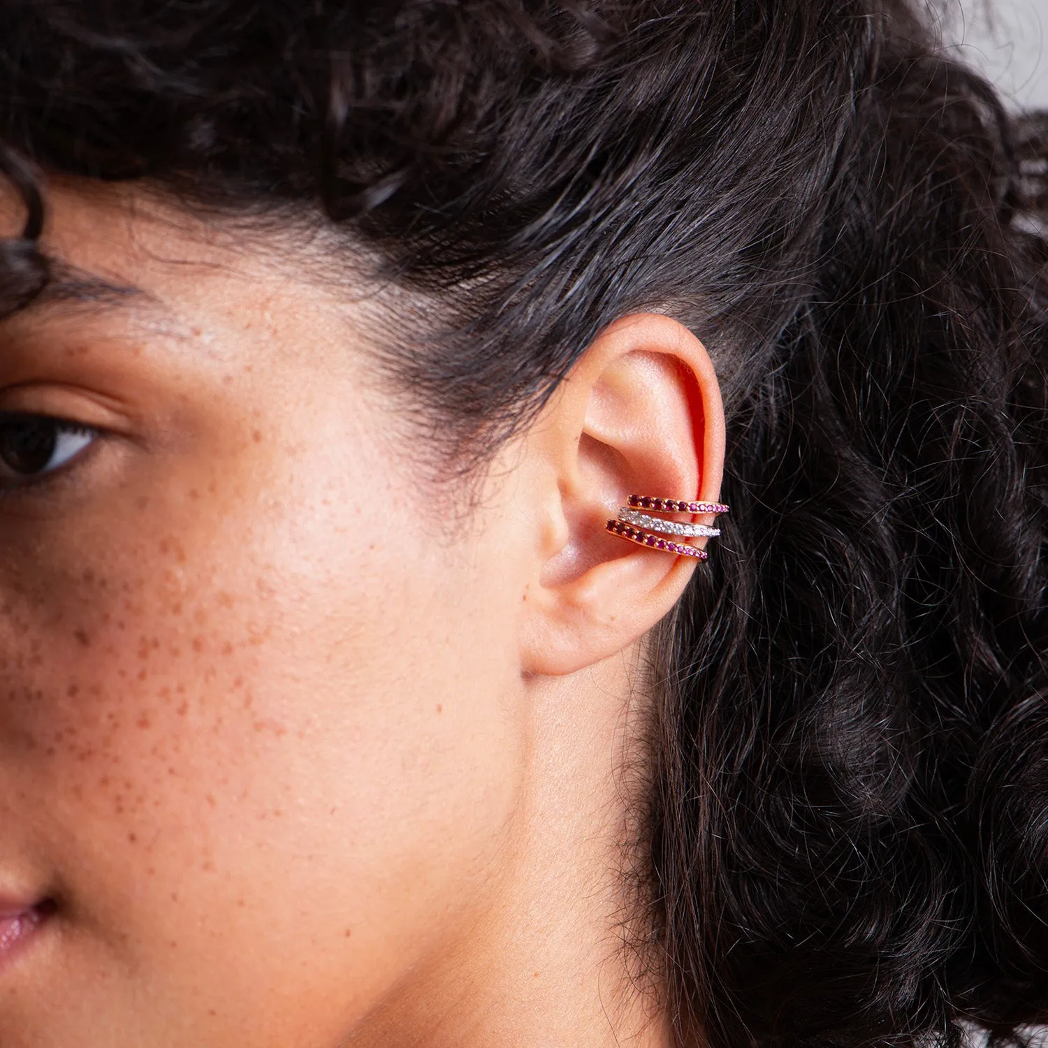 Ruby Ocean Tide Ear Jewel