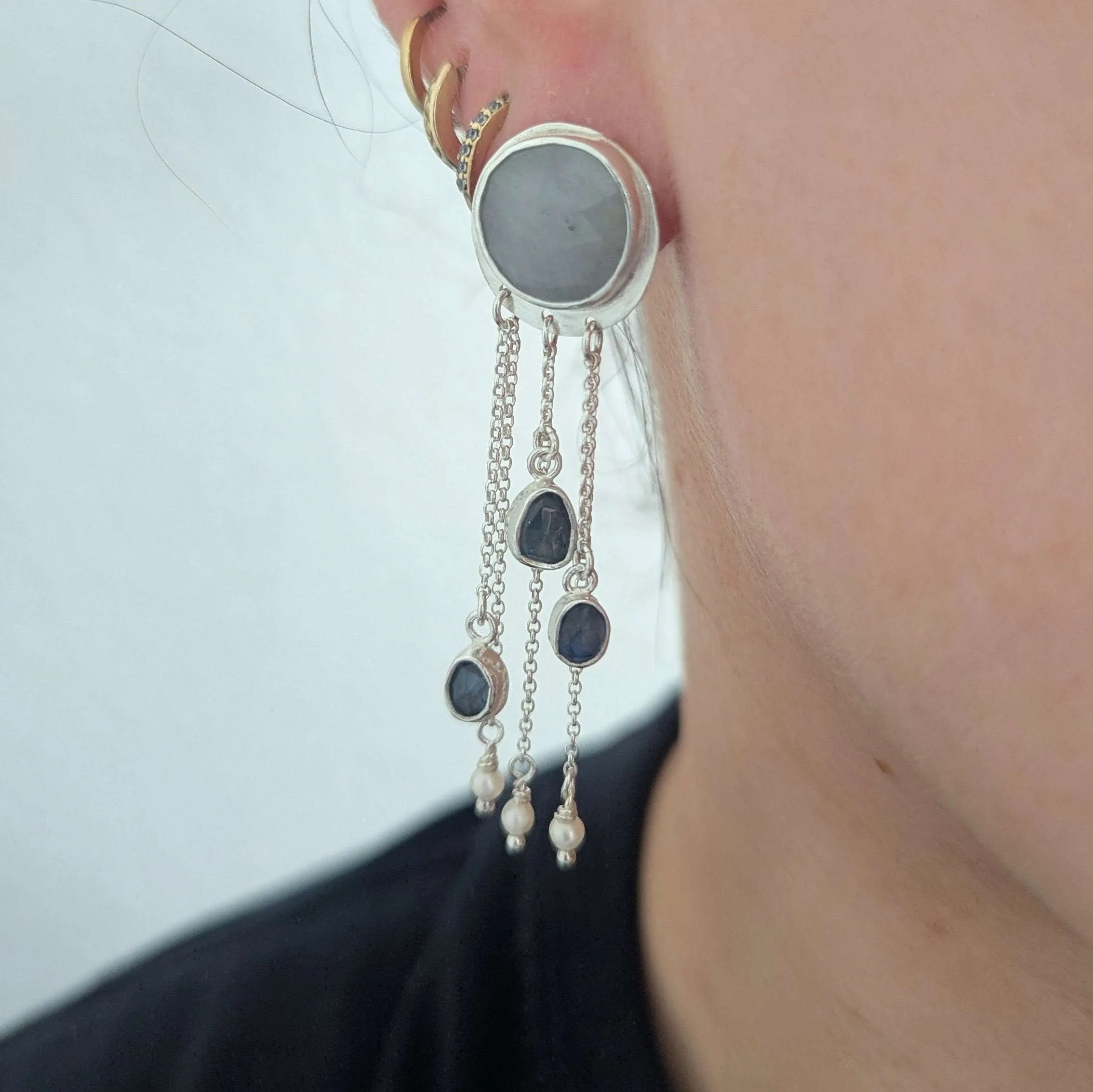 Sapphire earrings