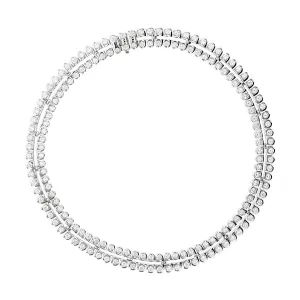 Scallop Artisan Pave 14-Inch Necklace