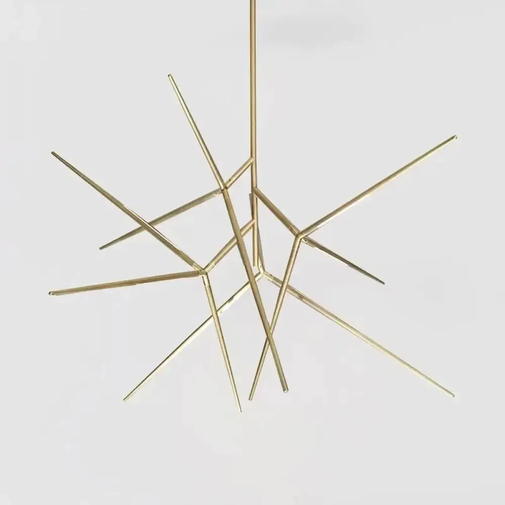 Sedona - Minimalist LED Pearl black/Copper color Iron Chandelier