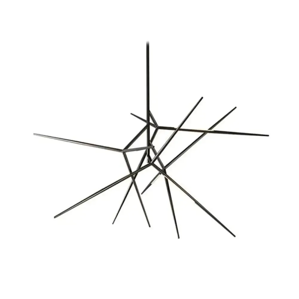 Sedona - Minimalist LED Pearl black/Copper color Iron Chandelier