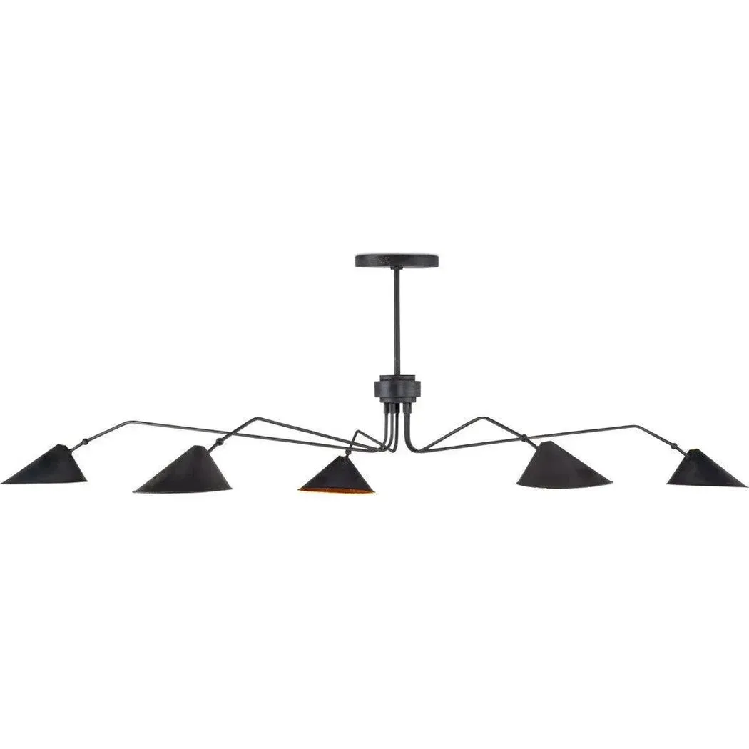 Serpa Black Chandelier