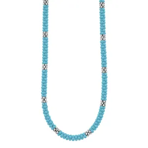 Silver Station Ceramic Beaded Necklace