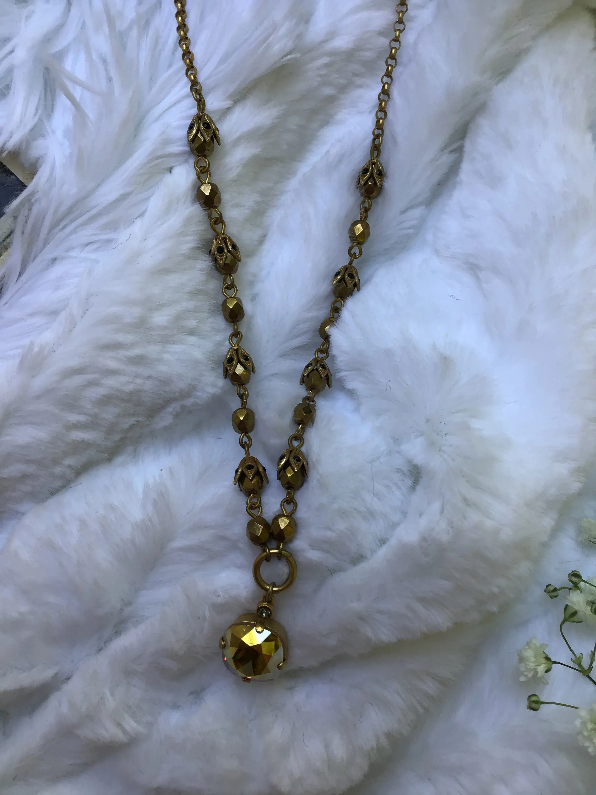Solitaire Drop Necklace