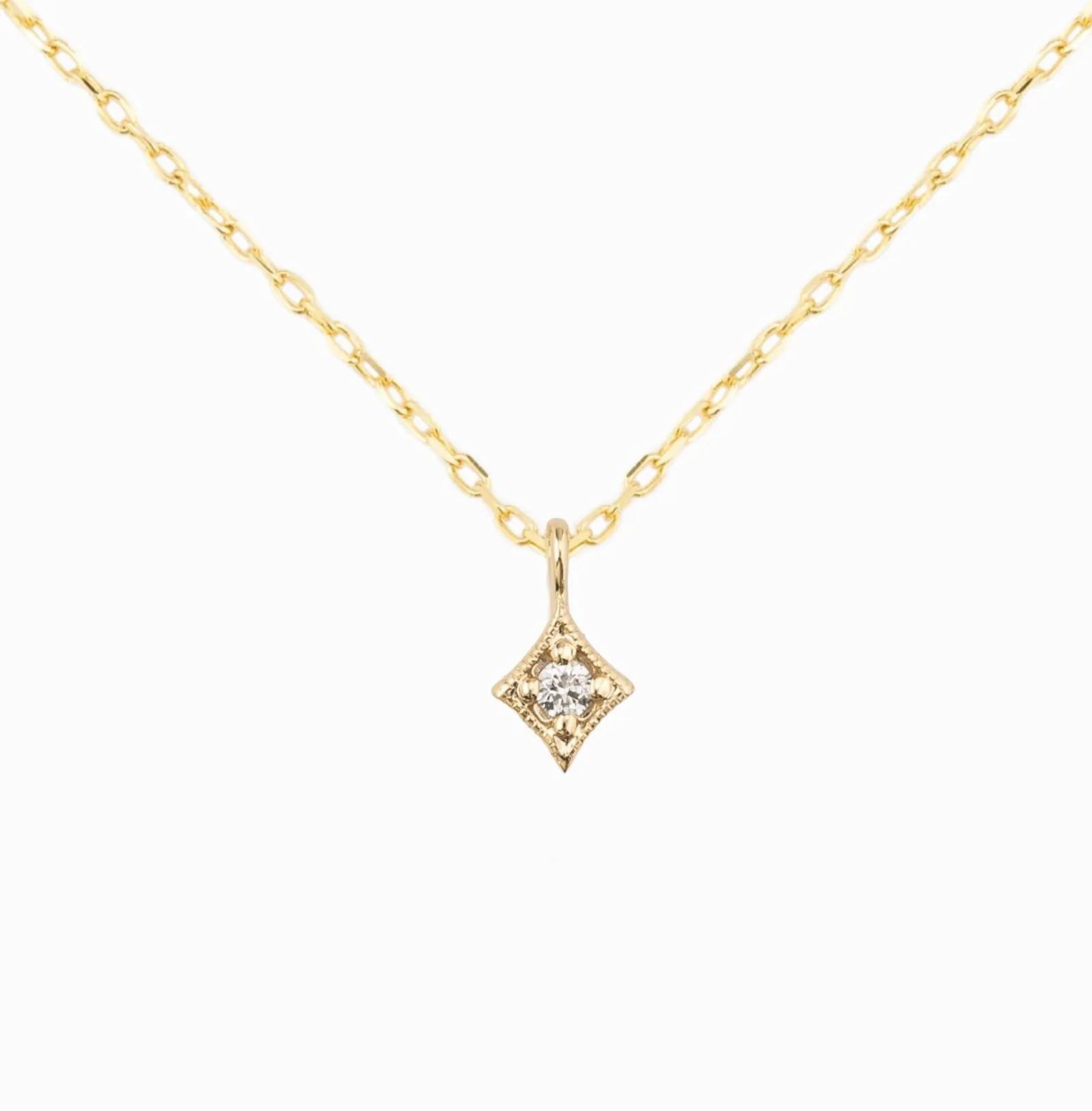 Star Necklace 2.0mm White Diamond