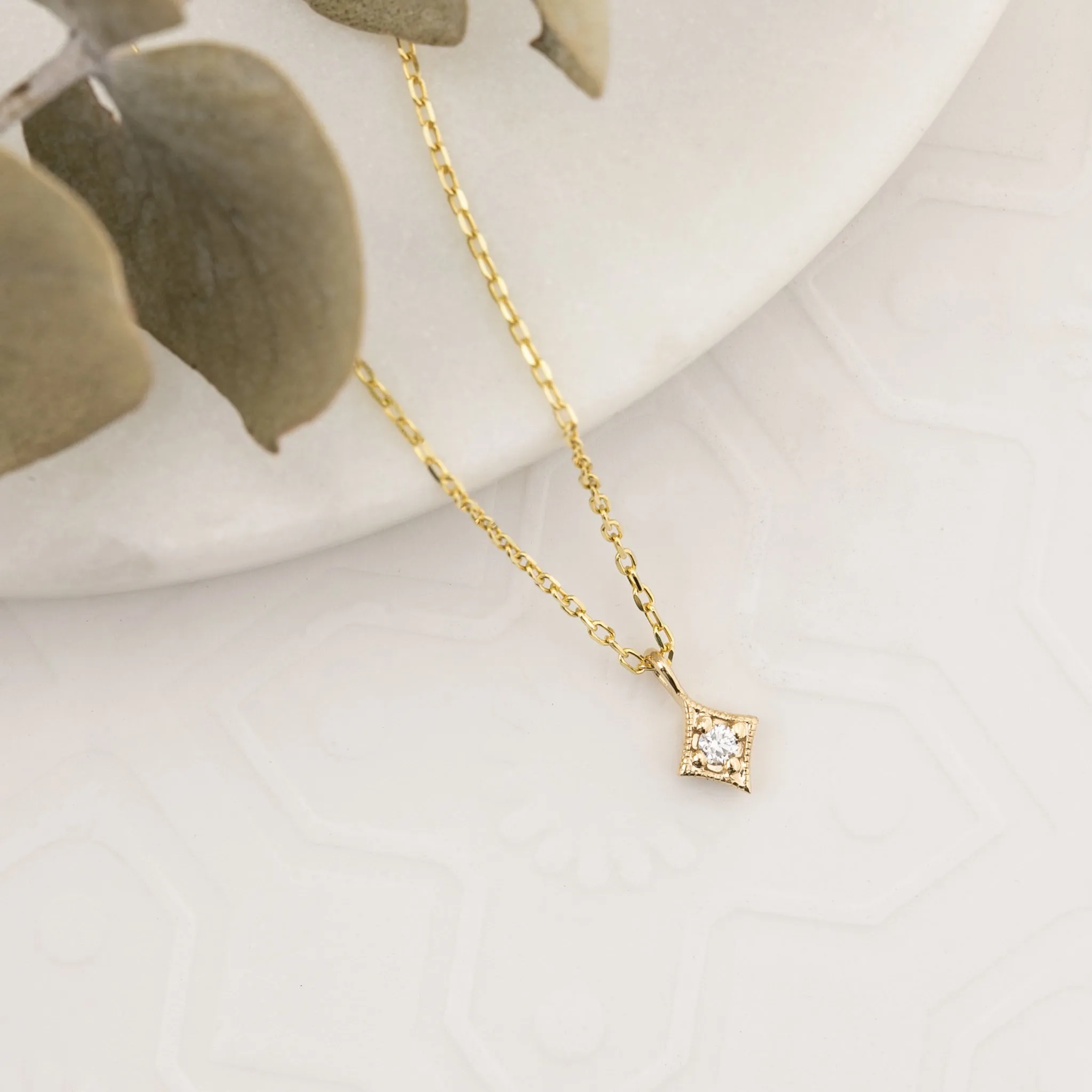 Star Necklace 2.0mm White Diamond