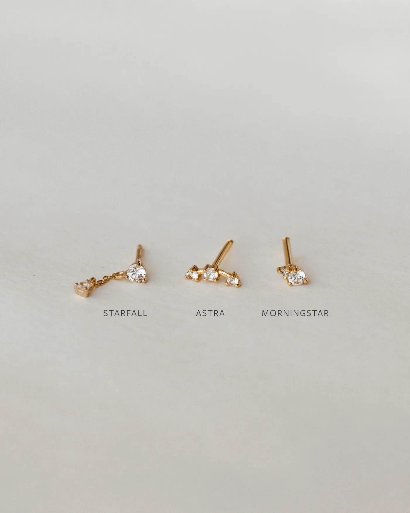 Starfall White Sapphire Earrings