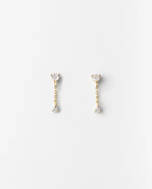 Starfall White Sapphire Earrings