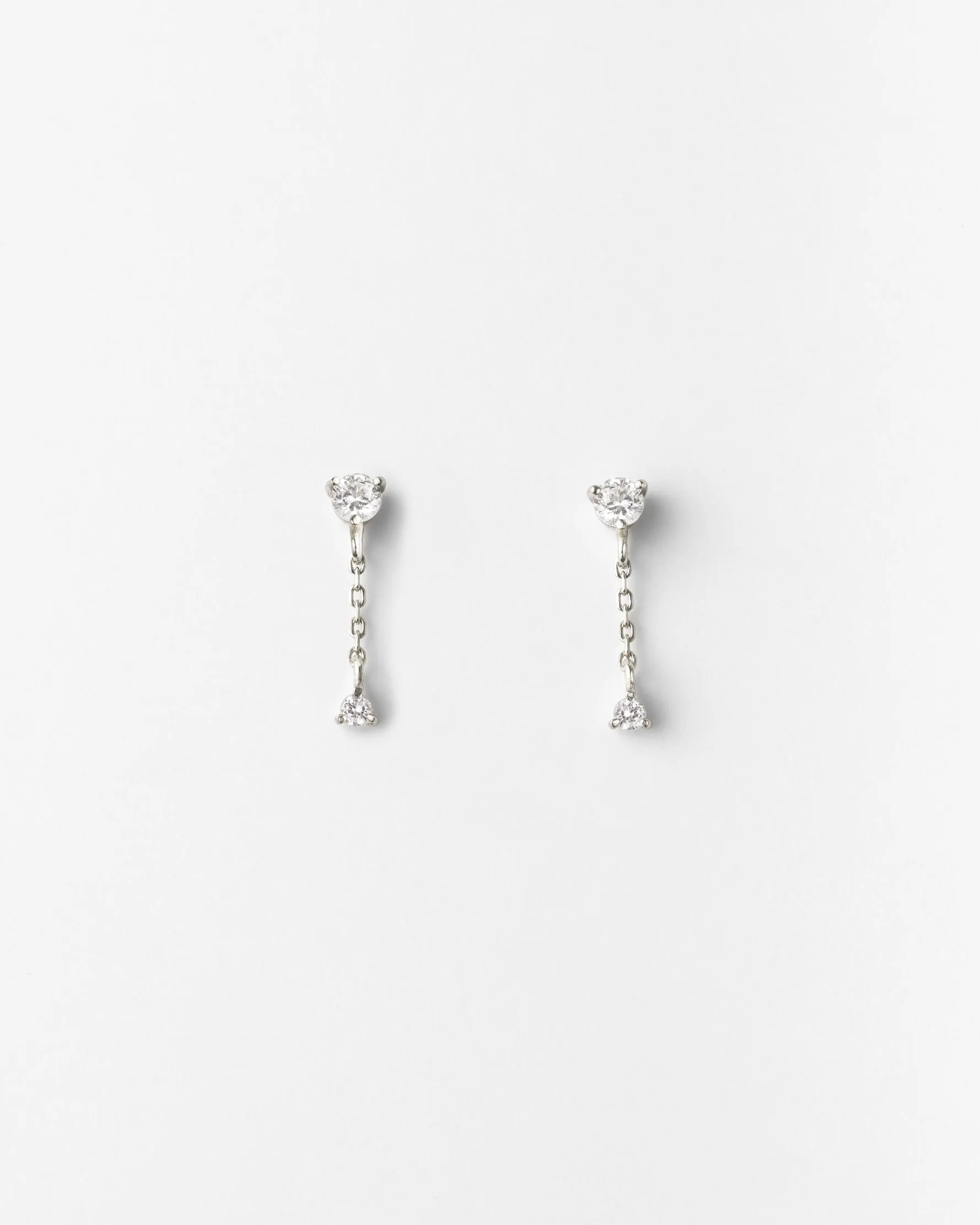 Starfall White Sapphire Earrings