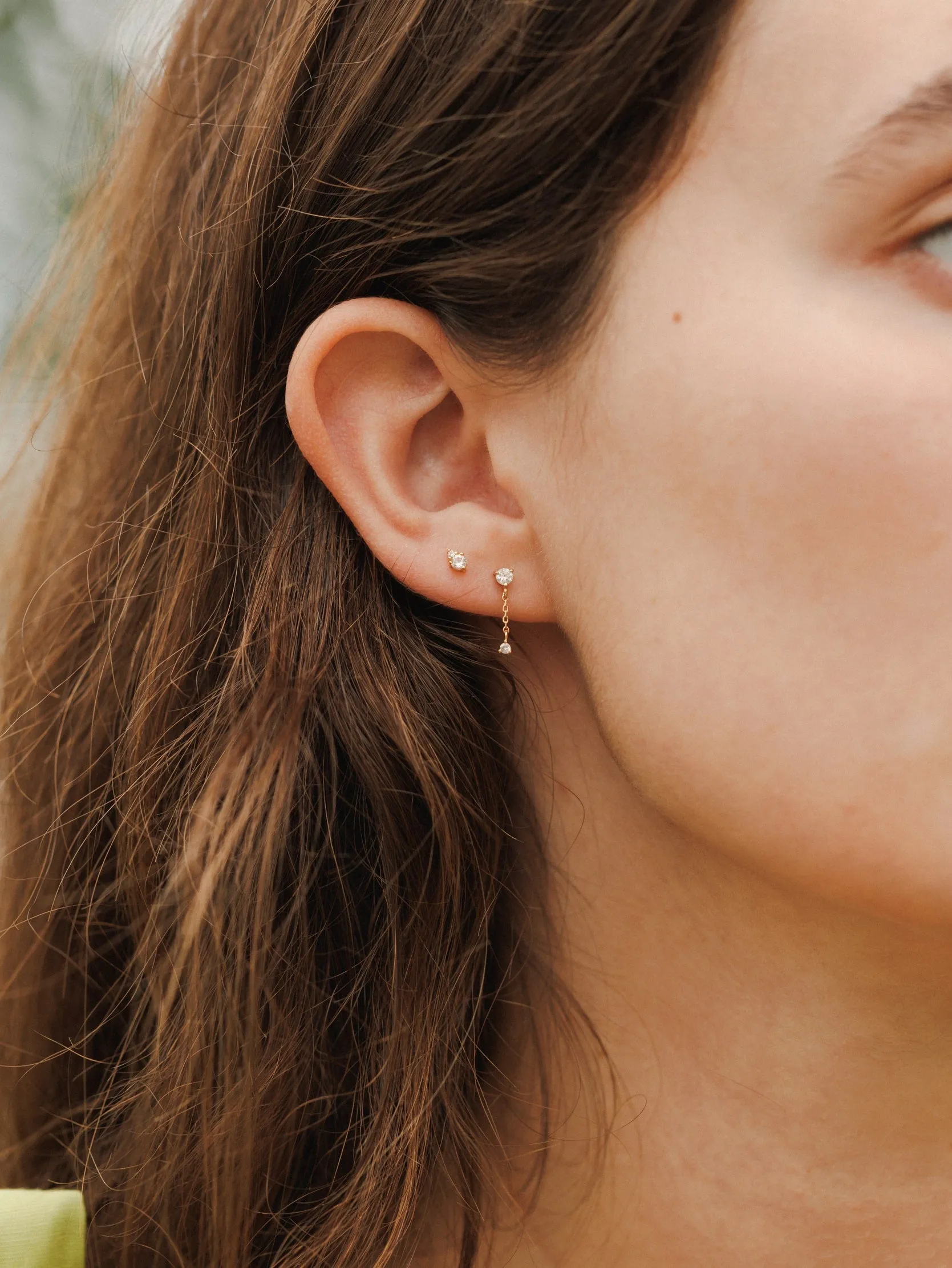 Starfall White Sapphire Earrings