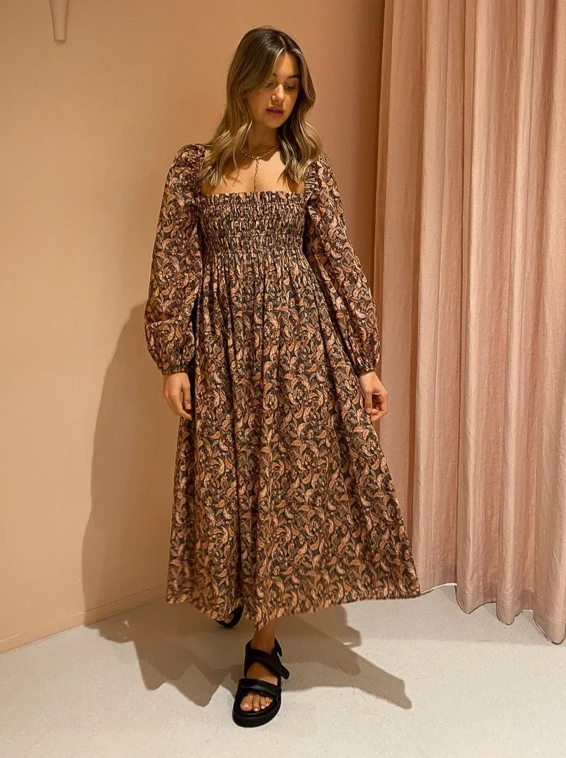 Steele Blair Dress in Brune Carnelian