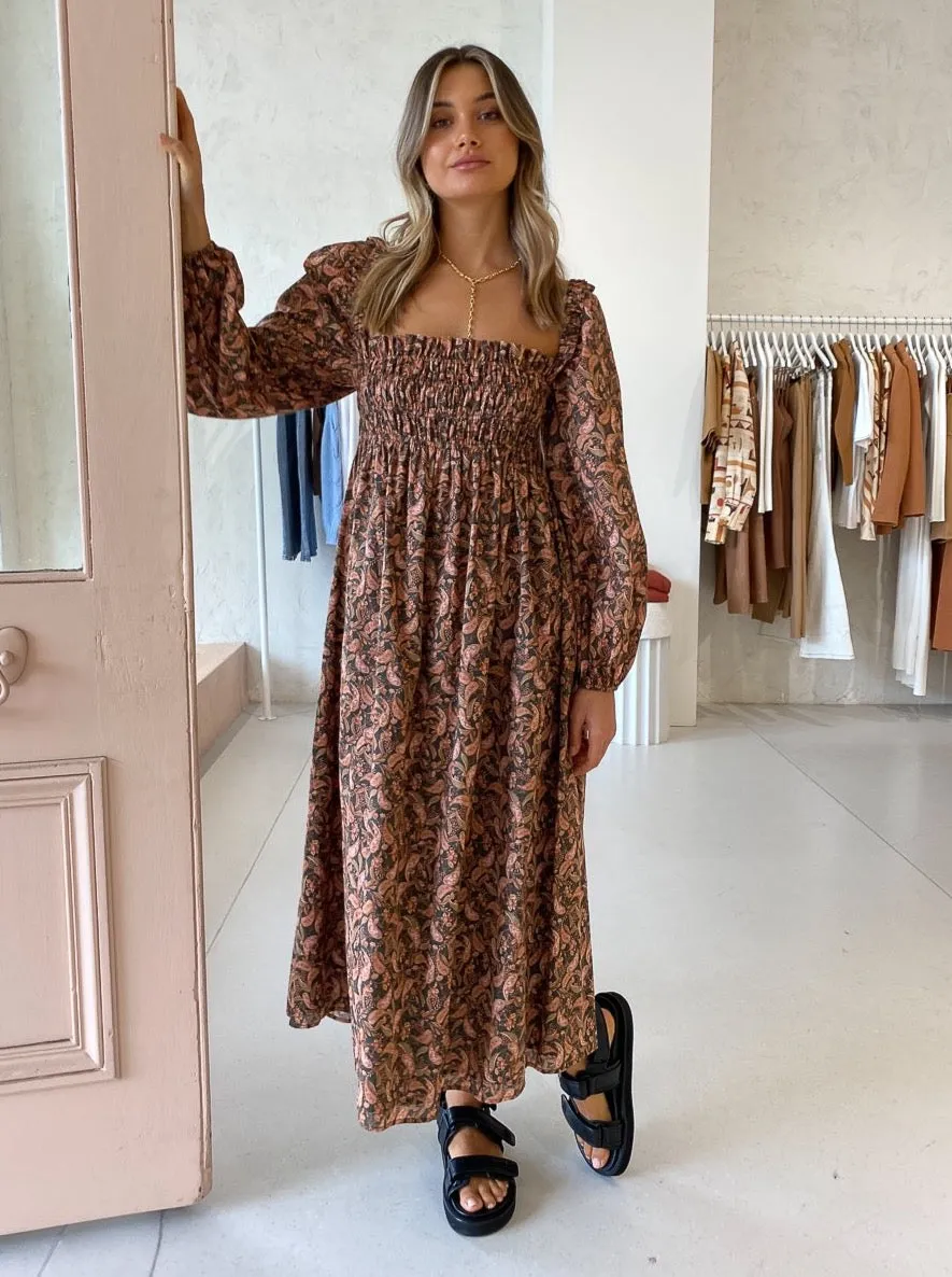 Steele Blair Dress in Brune Carnelian