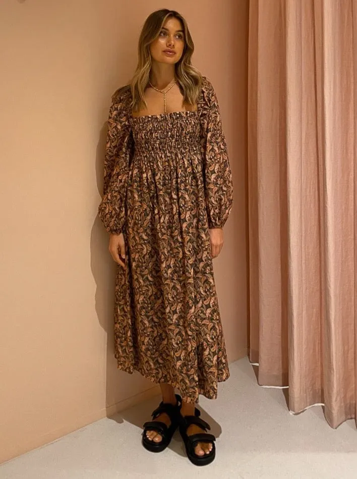 Steele Blair Dress in Brune Carnelian