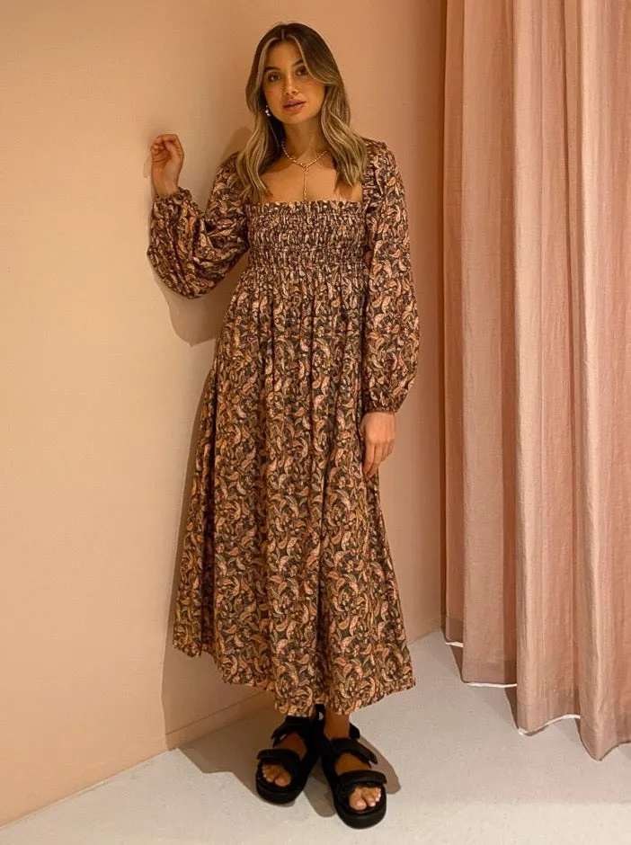 Steele Blair Dress in Brune Carnelian