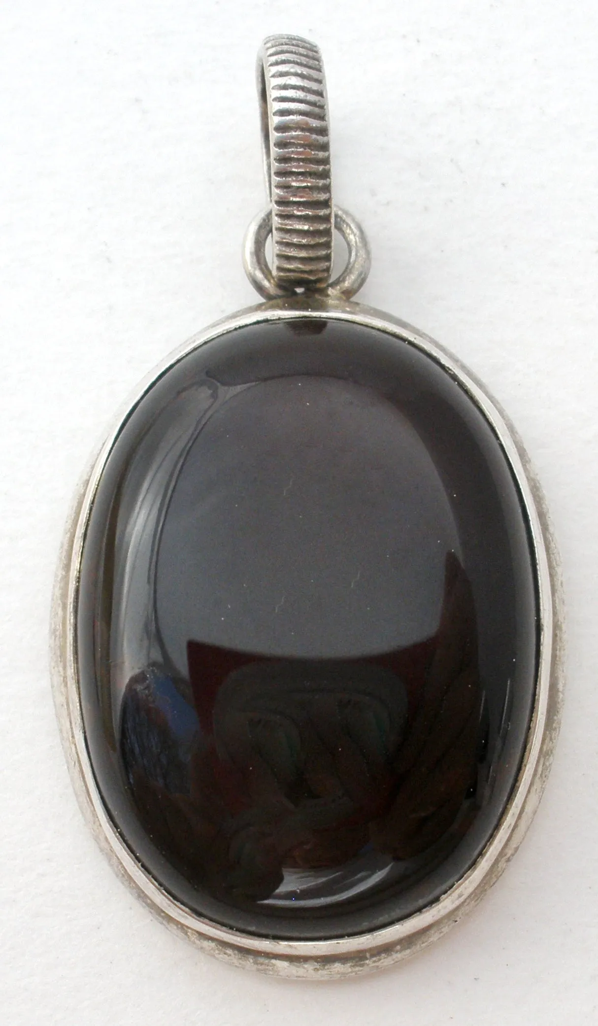 Sterling Silver Carnelian Pendant Vintage
