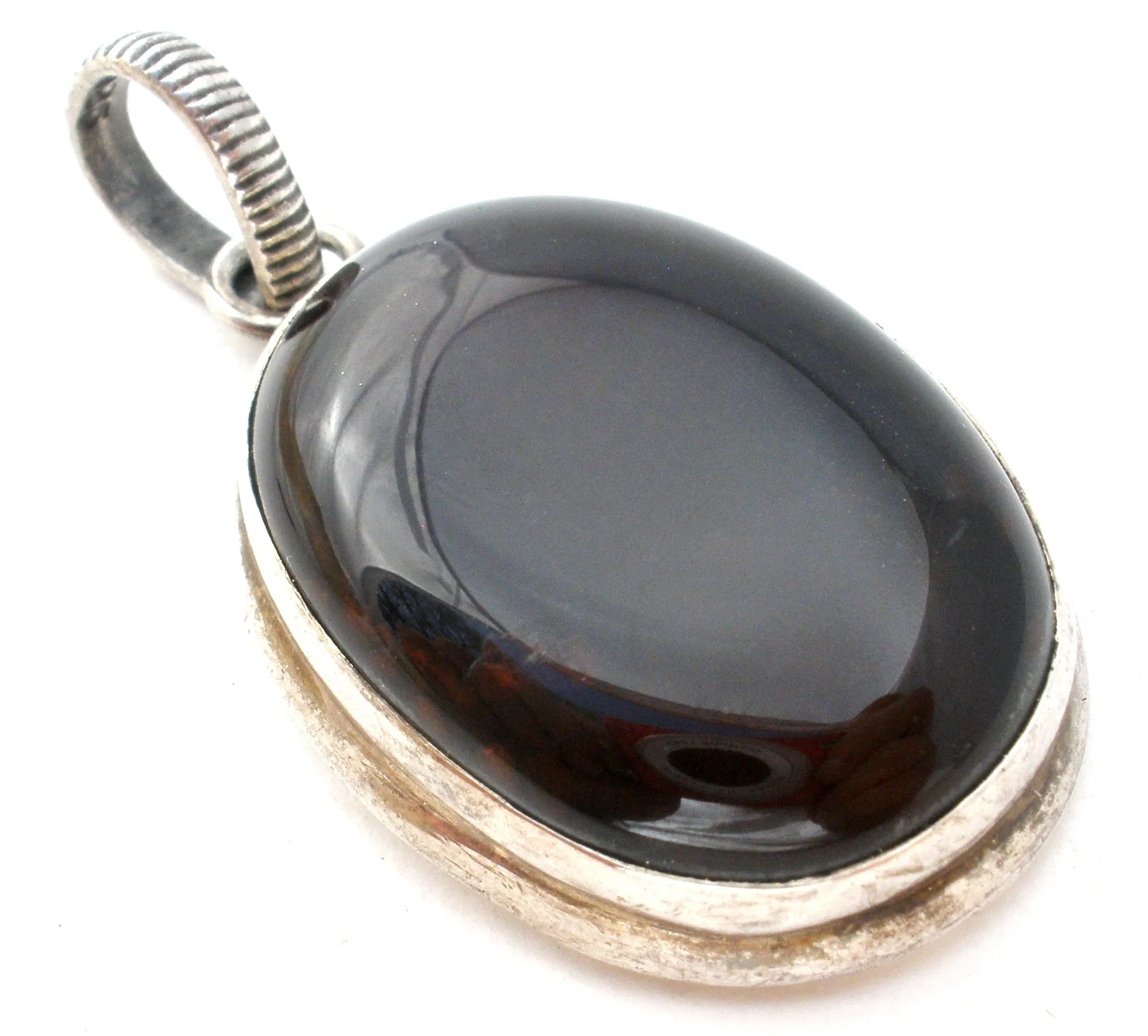 Sterling Silver Carnelian Pendant Vintage