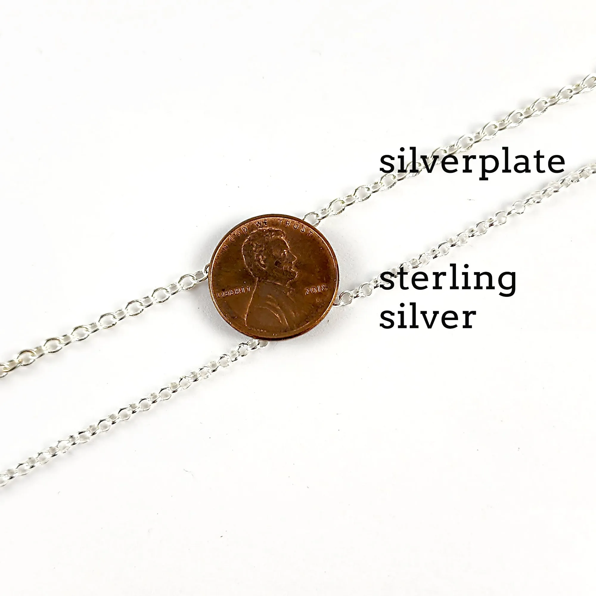 Sterling Silver Moss Agate Twisted Fork Pendant